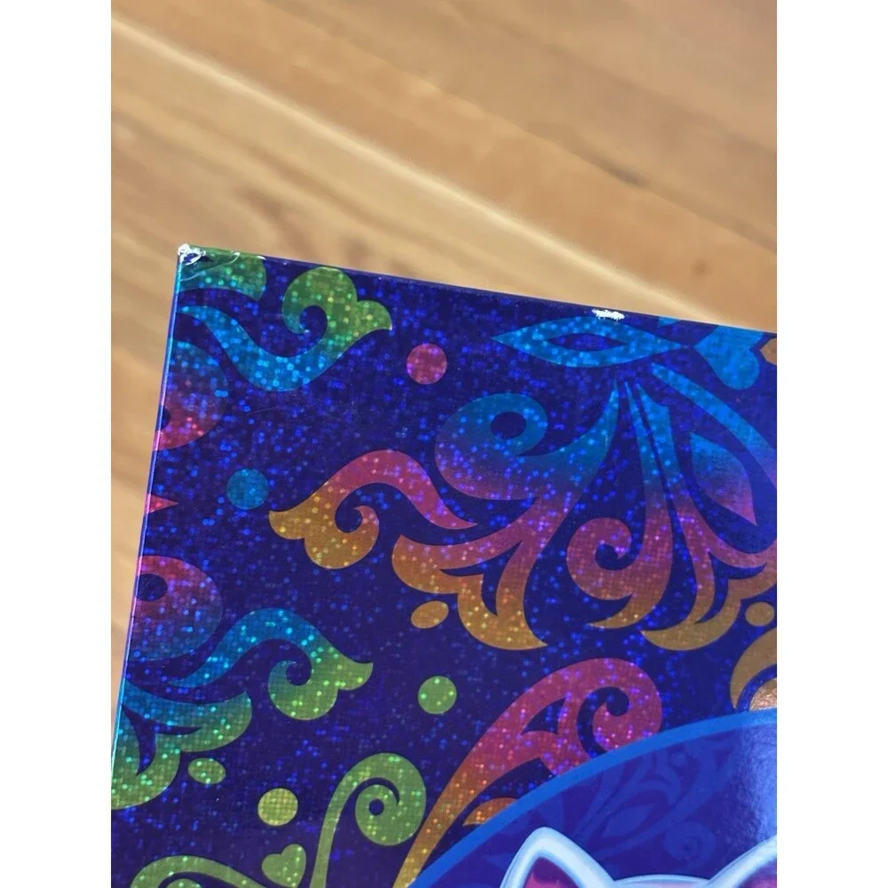 Vintage Y2K Lisa Frank Siamese Cats Folder Roxi Rollie 2 Pocket Glitter Rainbow